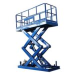 1t Stationary Hydraulic Electric Scissor Lift Tables Lifting