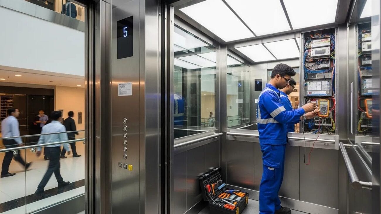 Modern elevator maintenance in Bangladesh highlighting safety and reliability