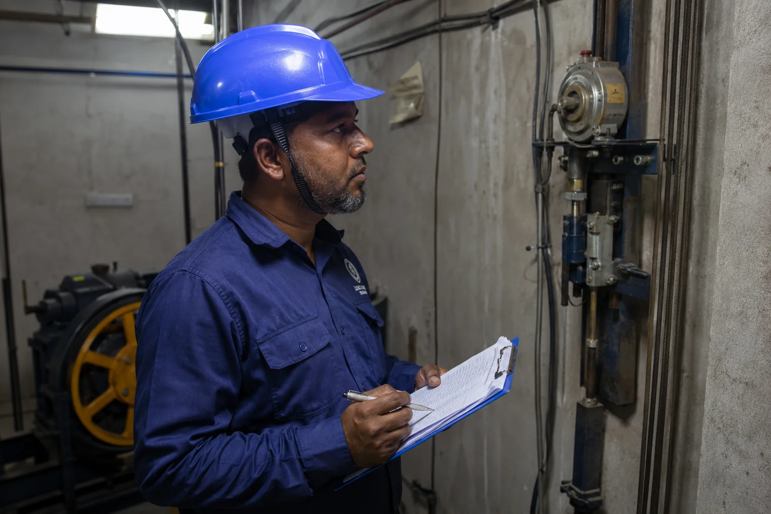 lift speed governor unit installed in elevator machine room in Dhaka Bangladesh