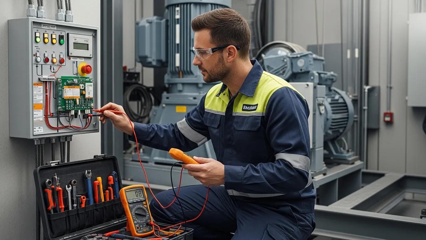 what is ard in elevator diagram showing automatic rescue device function in modern lift safety system during power failure