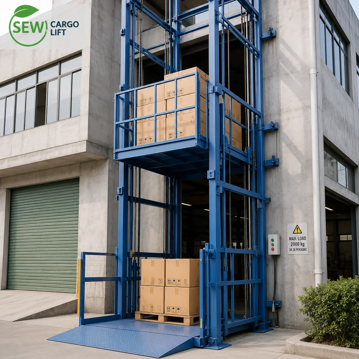 Cargo Lift With Stacked